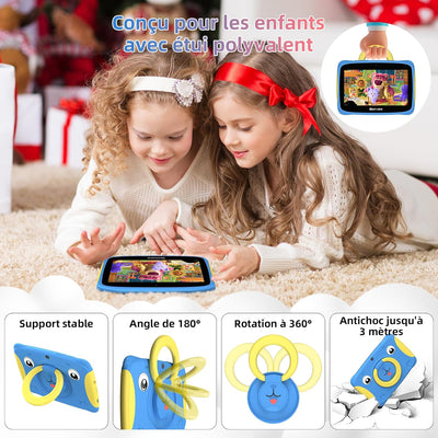 Blackview Kinder Tablet 7 Zoll Tab3Kids Android 13 Tablet 4GB RAM 32GB ROM+128GB Erweiterbar 3280mAh