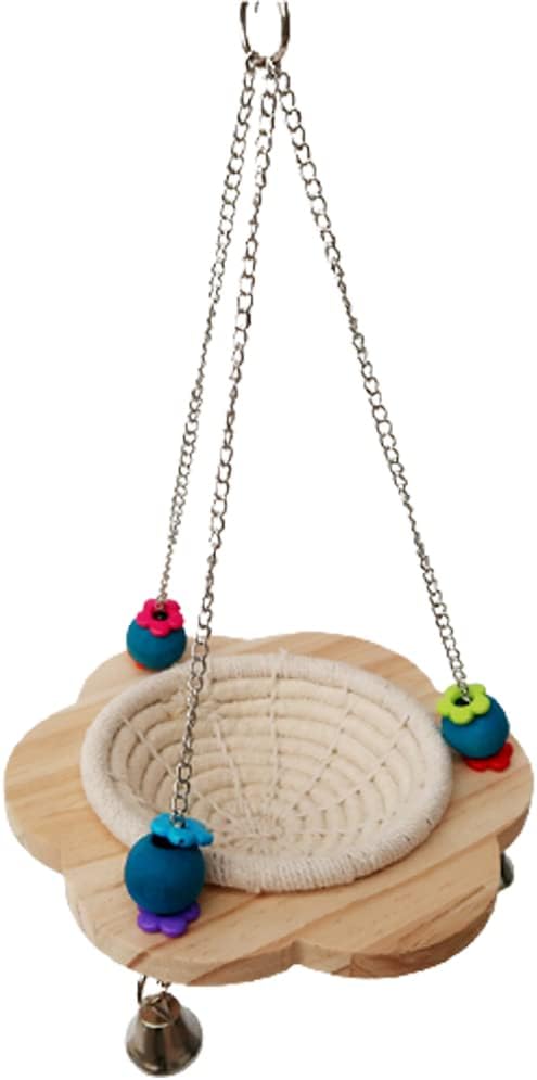 Papageienvogelnest,Vögel Schaukel Spielzeug,Papagei Hängen Schaukel Kauspielzeug,Natürliche Baumwoll