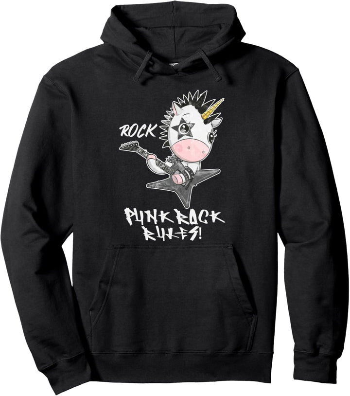 Punker Punk Rock Rules Einorn Geschenk Metal Musik Pullover Hoodie