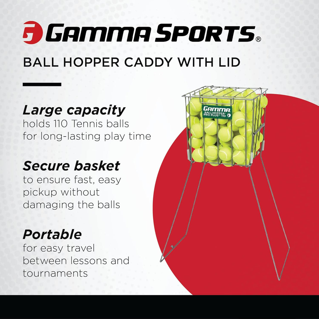 GAMMA Sport Tennis ballhoppers – langlebig, praktisch, robuste Konstruktion, für Tennis Ball Pickup,