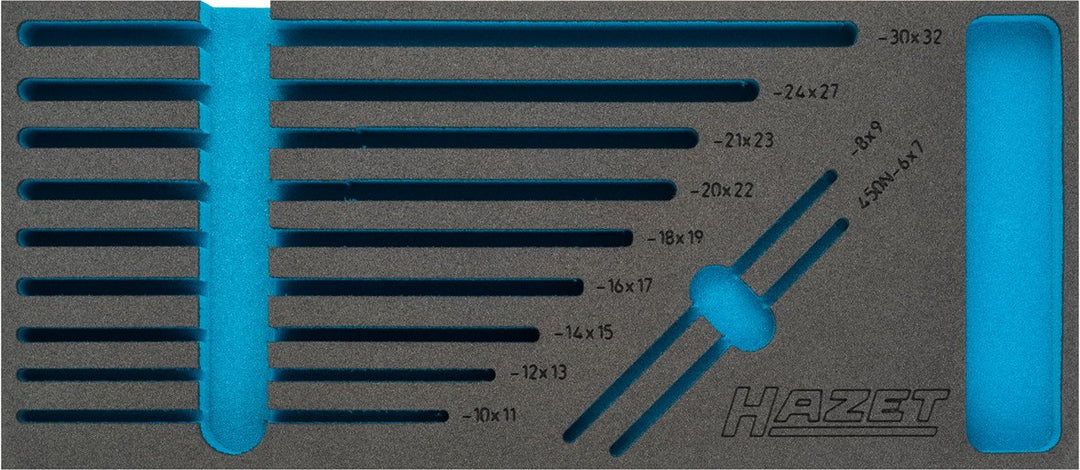 Hazet 2K-Weichschaum-Einlage für Werkstatt, 1 Stück, 163-377L, Mehrfarbig