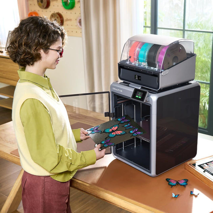Creality K2 Combo (A) 3D-Drucker, Mehrfarbig mit CFS, bis 600 mm/s Hochgeschwindigkeitsdruck, AI-Kam