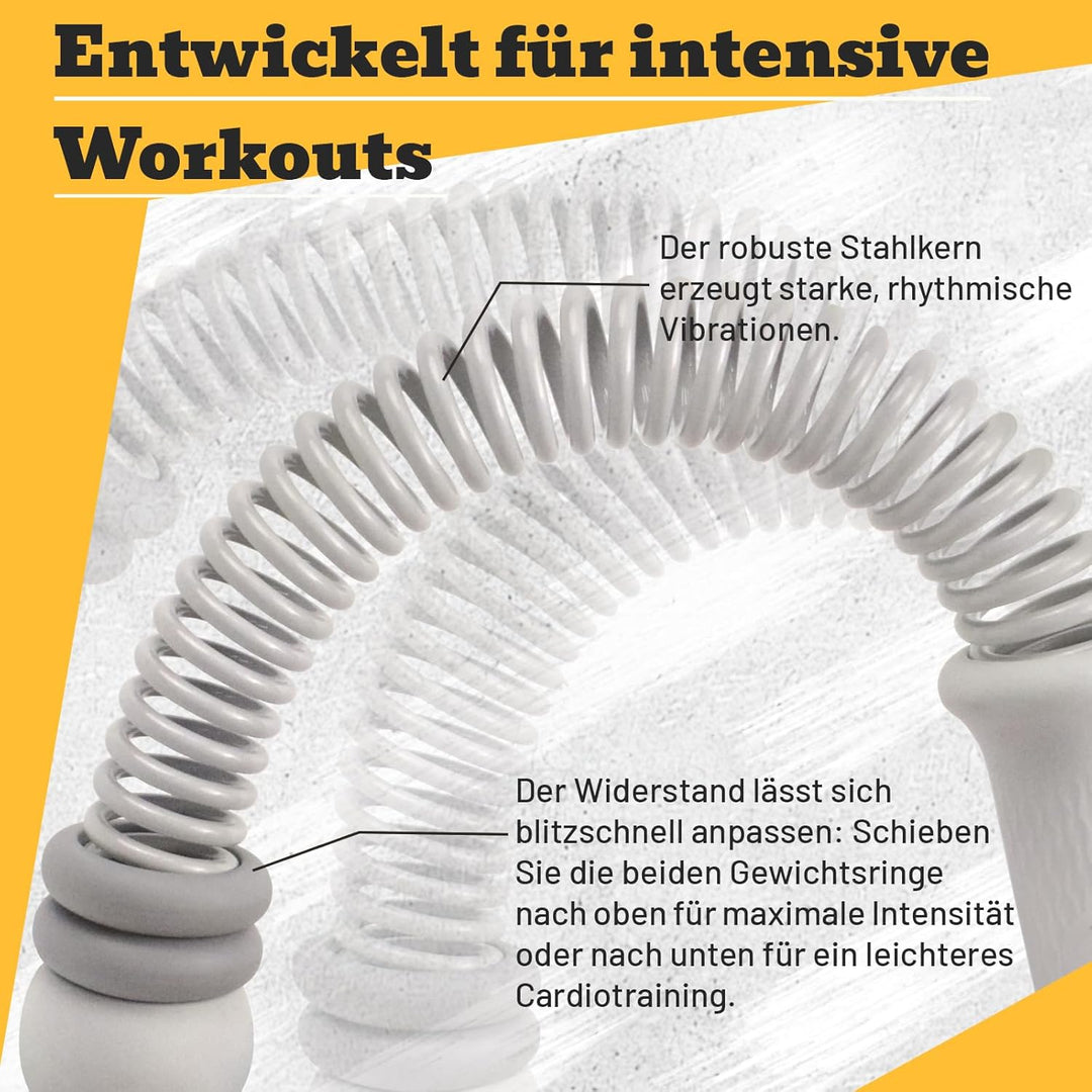 Weighted Battle Rope Ohne Seil - Verstellbare Battle Ropes für Zuhause, leises Seilloses Battle Rope