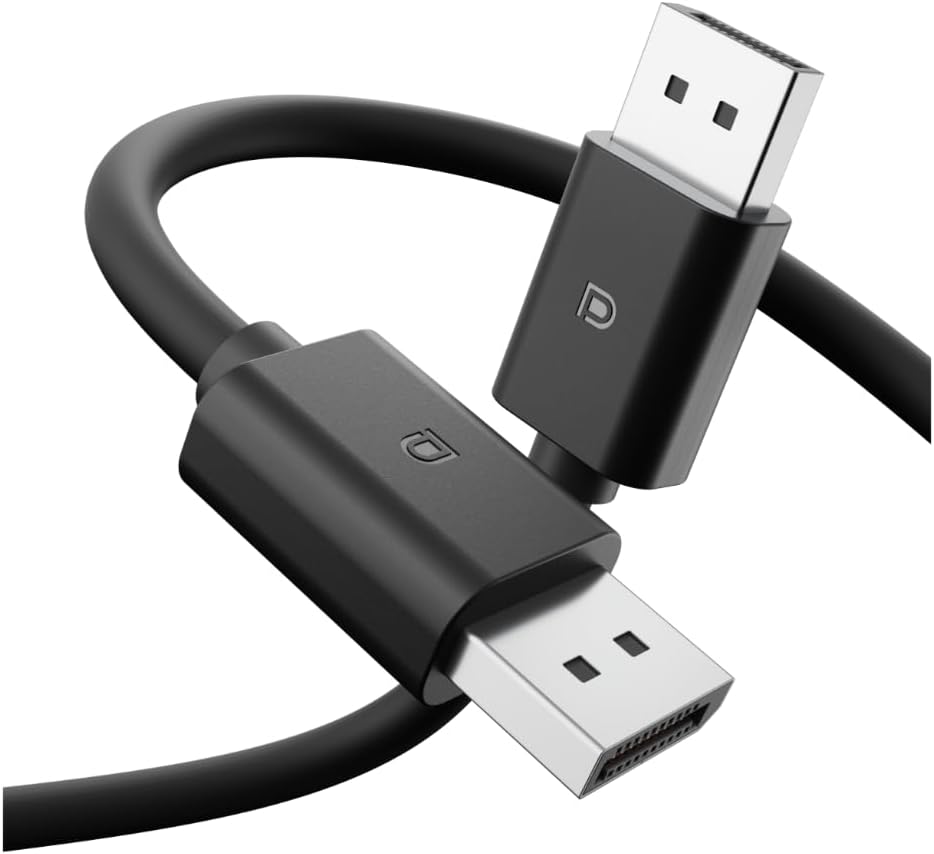 Dell DisplayPort 1.4 Kabel – CB325D, 1,8m, unterstützt 8K @60Hz & 4K @120Hz, HDR, Plug & Play, abwär