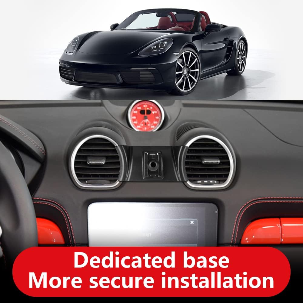 Kfz-Handyhalterung für 2017–2025 Porsche 718 Boxster Cayman, Autozubehör, Navigationshalter, Innende