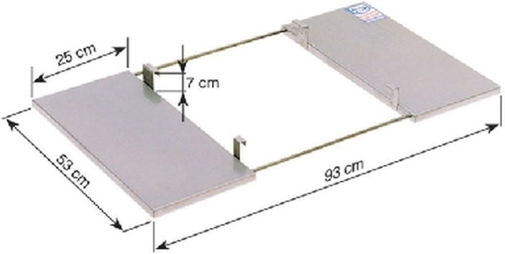 THÜROS Edelstahlablage beidseitig für THÜROS T3 Grillfläche 42x42 cm Für Grillfläche 42 x 42 cm, Für