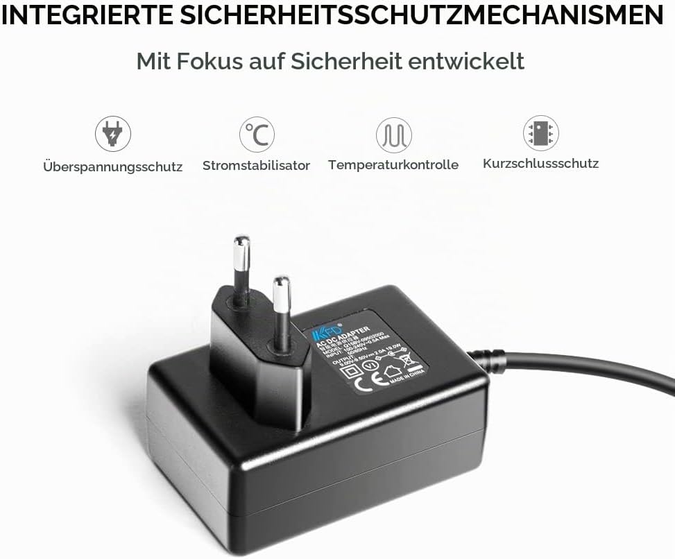 KFD Netzteil 9V Ladegerät Ladekabel für MEDION E66877(MD 43877) DAB+ Life P66200 (MD45200) Baustelle