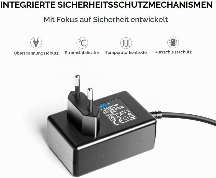 KFD Netzteil 9V Ladegerät Ladekabel für MEDION E66877(MD 43877) DAB+ Life P66200 (MD45200) Baustelle