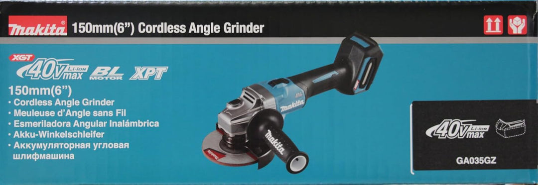 Makita GA035GZ Akku-Winkelschleifer 40V max. (ohne Akku, ohne Ladegerät), Petrol