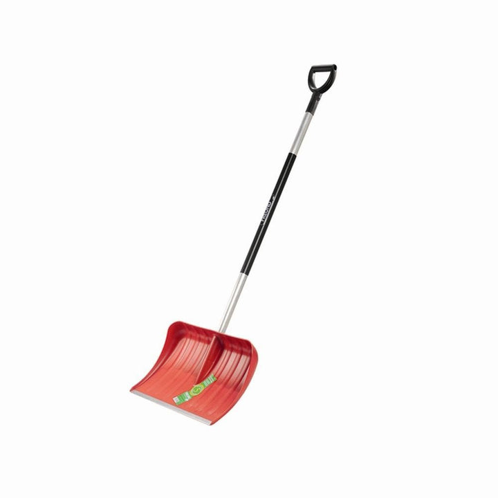 Freund Victoria Aluminium-Schneeschieber mit Flüsterkante Ergonomic Rot Stiellänge 125 cm Alu, Rot S