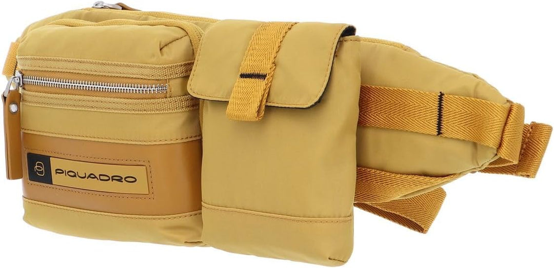 PIQUADRO Unisex-Erwachsene CA5112BIO/G regeneriertem Nylon mit abnehmbaren Taschen und Smartphone-Ha