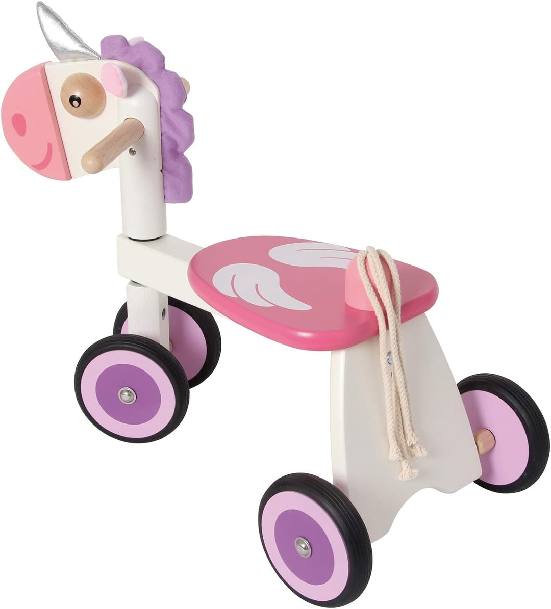 Bartl 111555 Rutscher Einhorn aus Holz, Spitzen Qualität
