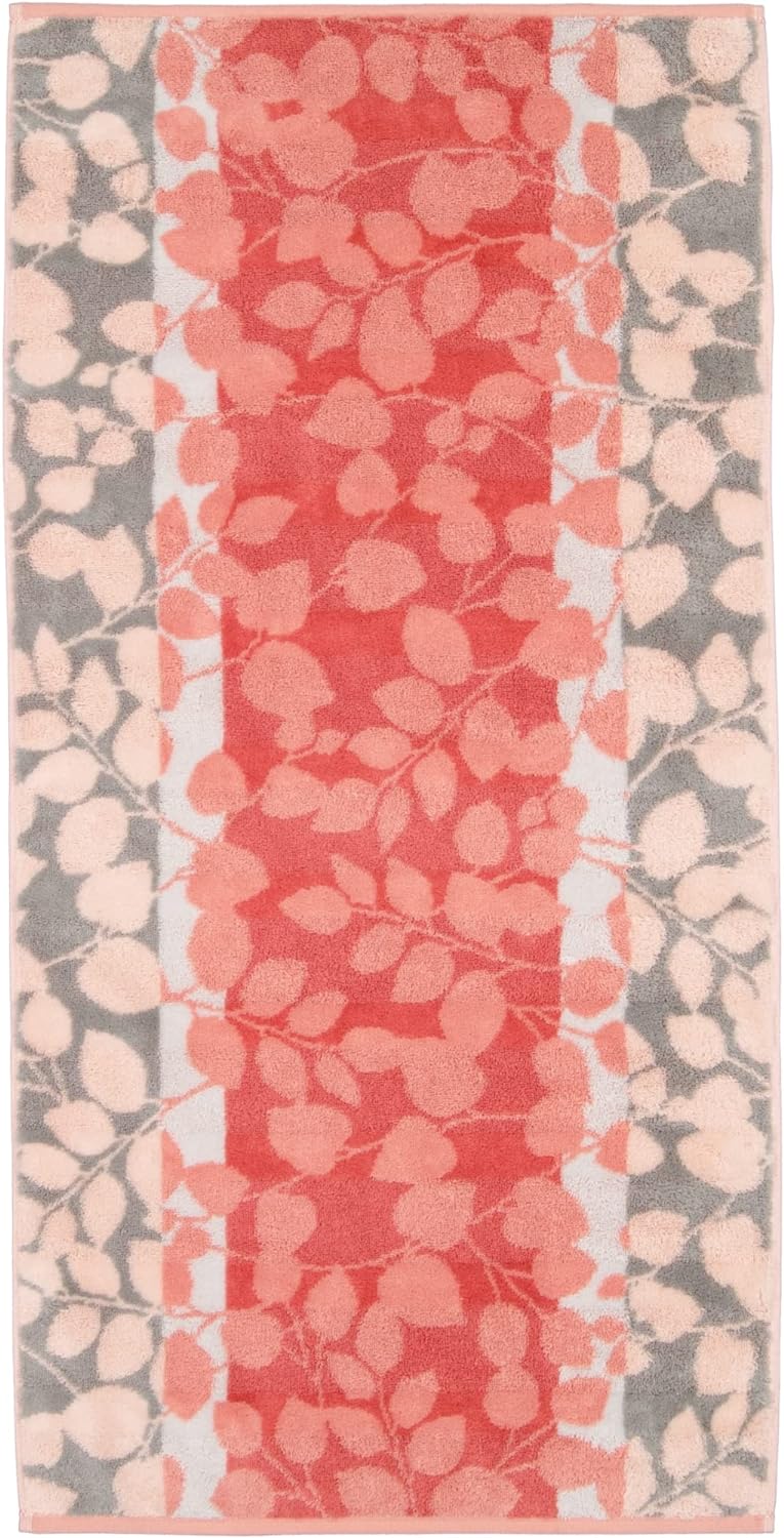 CAWÖ Home Handtücher Noblesse Harmony Floral 1086 Koralle - 27 Duschtuch 80x160 cm, Duschtuch 80x160