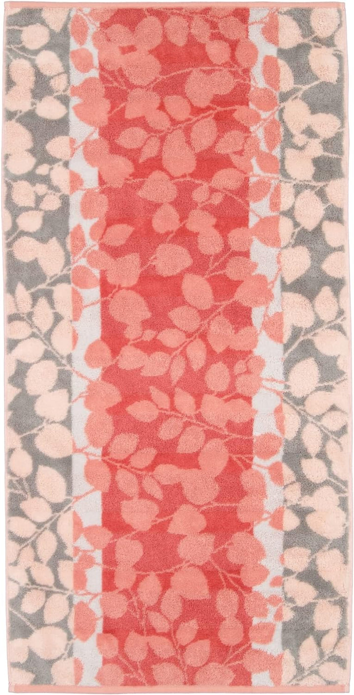 CAWÖ Home Handtücher Noblesse Harmony Floral 1086 Koralle - 27 Duschtuch 80x160 cm, Duschtuch 80x160