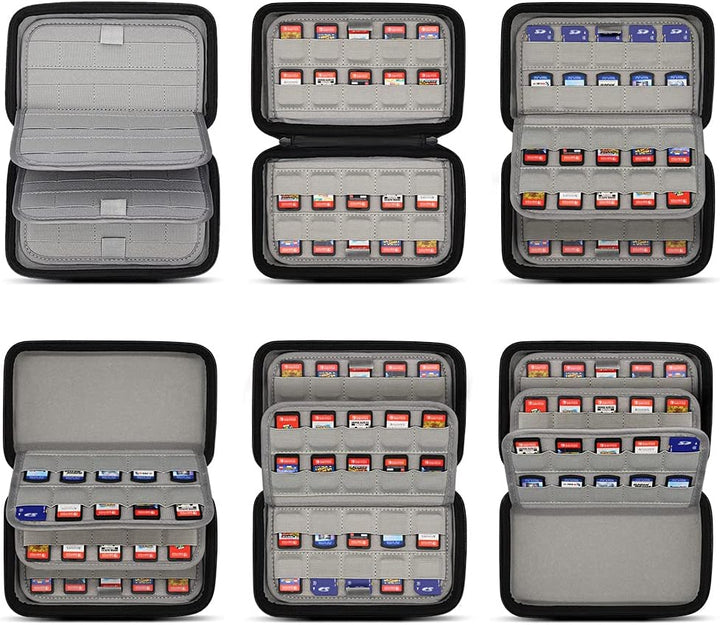 sisma 80 Switch Spiele Aufbewahrung Tasche Schutzhülle Game Case Kompatibel mit Nintendo Switch Spie