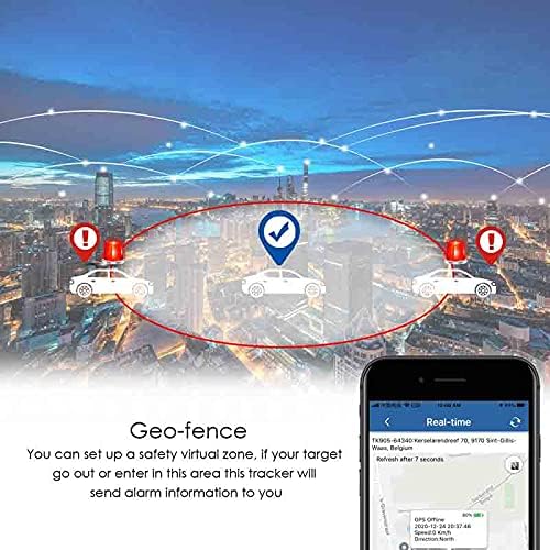 TKMARS GPS Tracker Auto Tracker für Auto 20000 Mah bis Zu 240 Tage Standby-Zeit GPS Tracker mit SIM