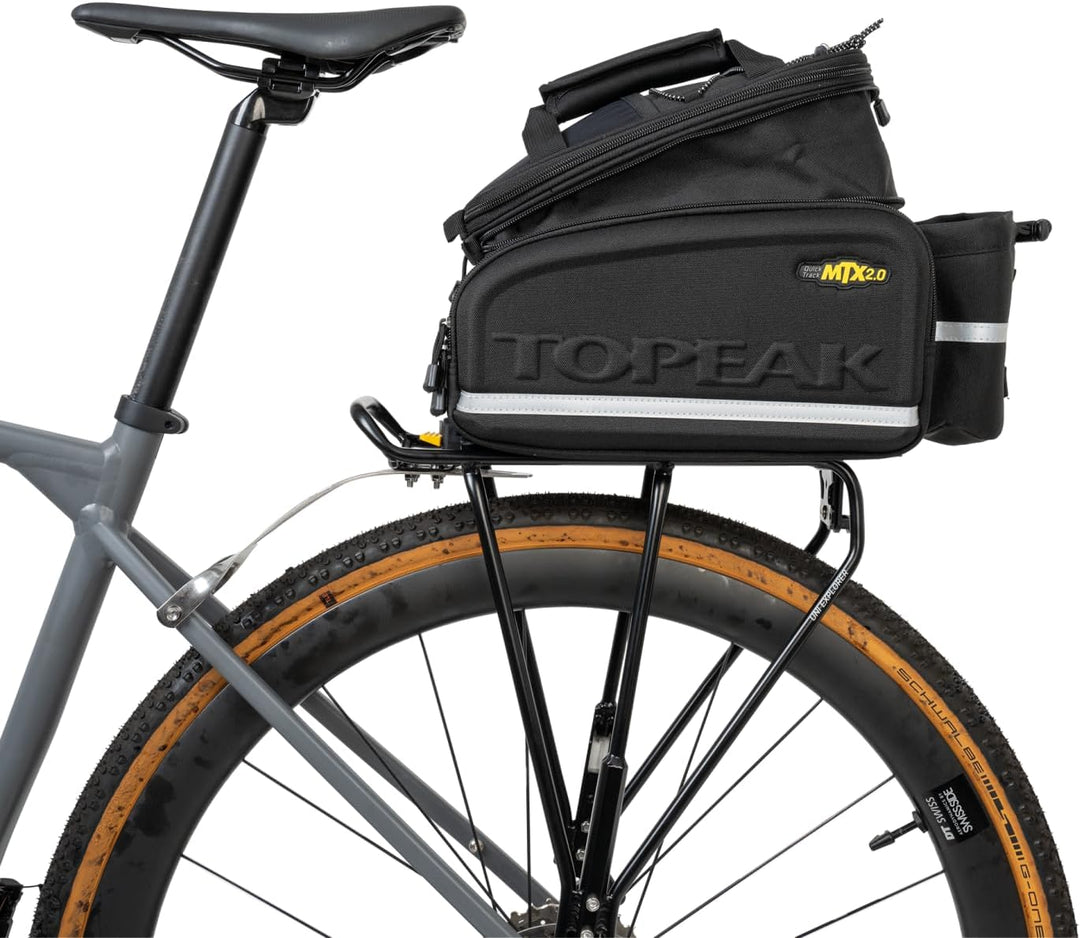 Topeak MTX TrunkBag DX (MTX 2.0) mit TrunkLock – 12,3 L Gepäckträgertasche mit QuickTrack-System, er