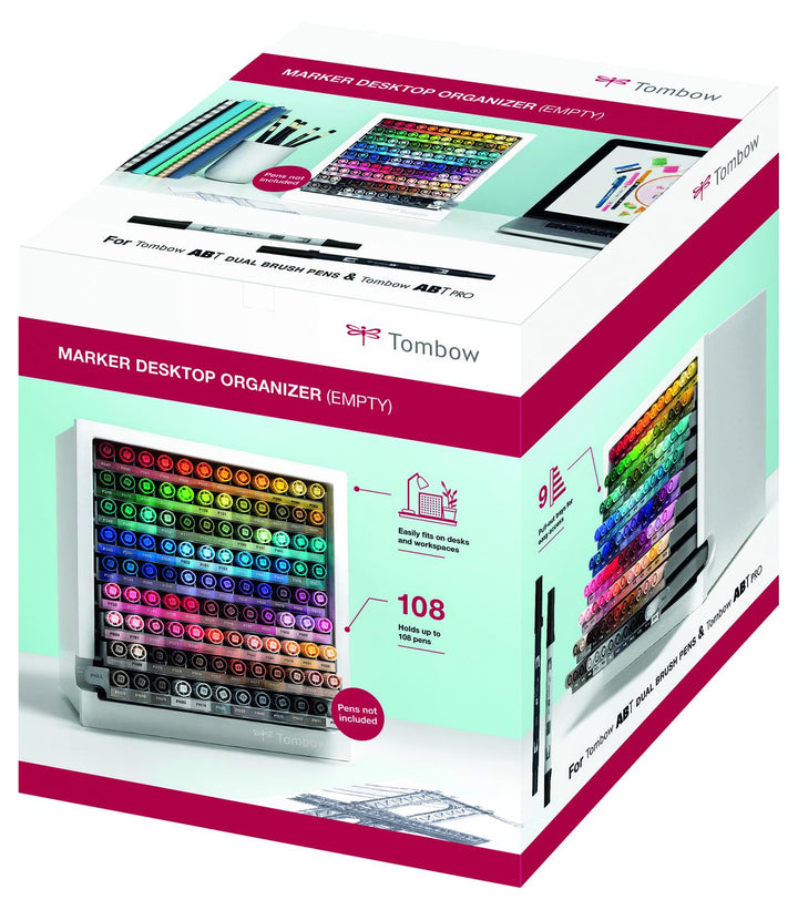 Tombow Schreibtisch-Organizer (leer) | Praktische Aufbewahrung von Stiften | Platz für 108 Stifte [O