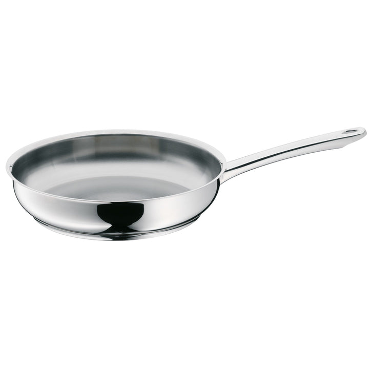 WMF Profi Bratpfanne Edelstahl 20 cm Induktion, Edelstahlpfanne 20 cm unbeschichtet, Cromargan Edels