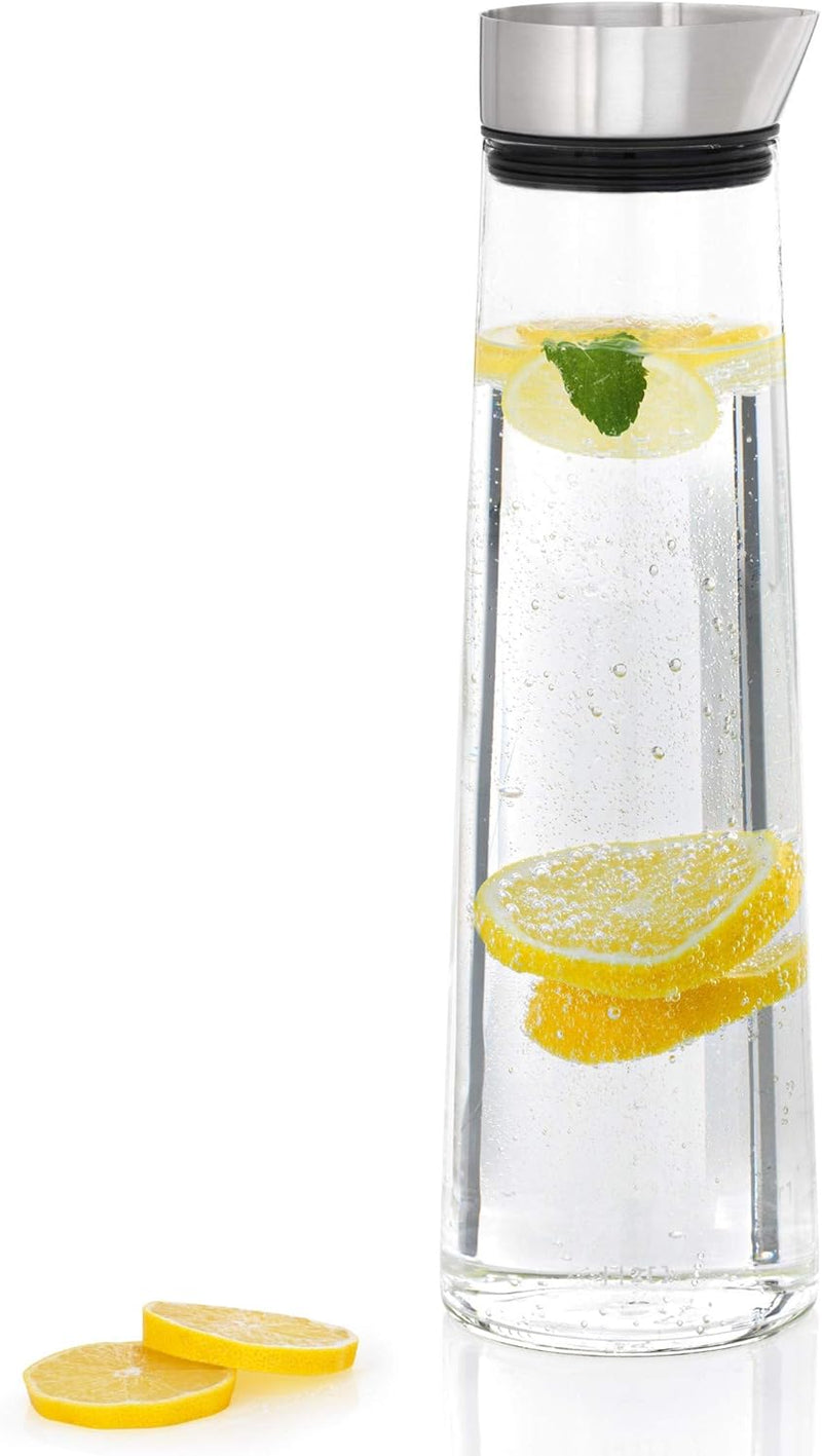 blomus -ACQUA- Wasserkaraffe aus Glas, 1,5 Liter Fassungsvermögen, Glaskaraffe mit hochwertigem Edel