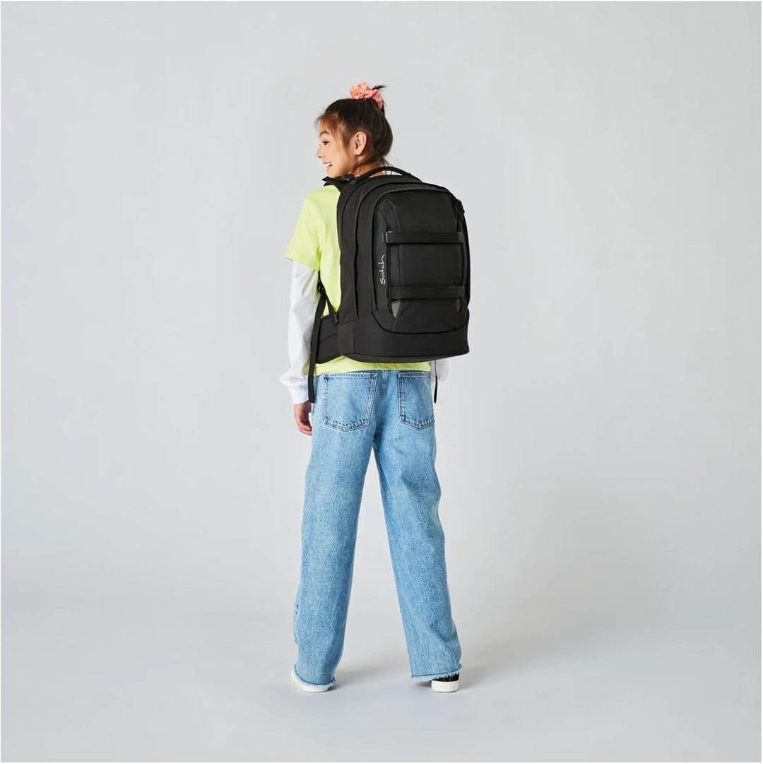 Satch Pack ab 5. Klasse ergonomisch 30L Stauraum standfest Organisationstalent Einheitsgrösse Blackj