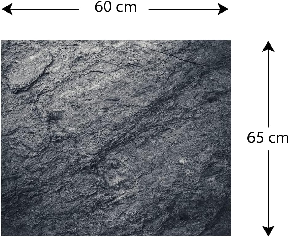ALLboards Spritzschutz aus Glas FELSENSTEIN GRANIT GRANITSTEIN 60x65cm Küchenrückwand aus Echtglas,