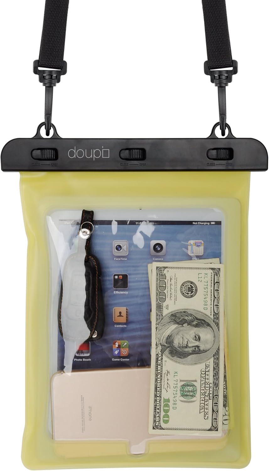 doupi wasserdichte Schutztasche 280x210mm für 9/10 Zoll Tablet Touchscreen Funktion Wasserfest Schut