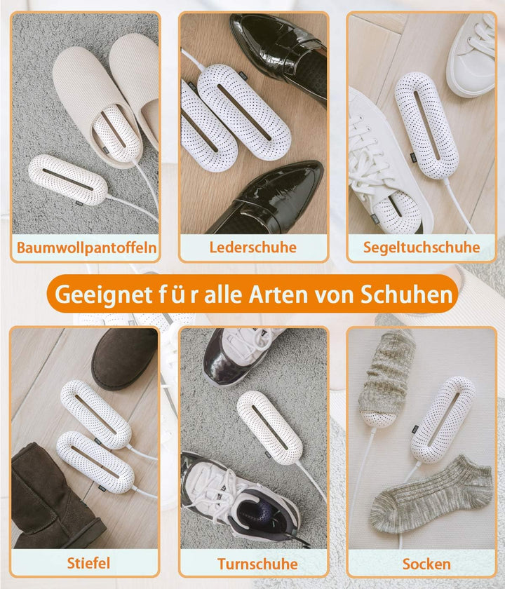 Snowpea Schuhtrockner Elektrisch, Stiefeltrockner, Schuh-und Stiefelwärmer, Verschwitzte Schuhe zu T