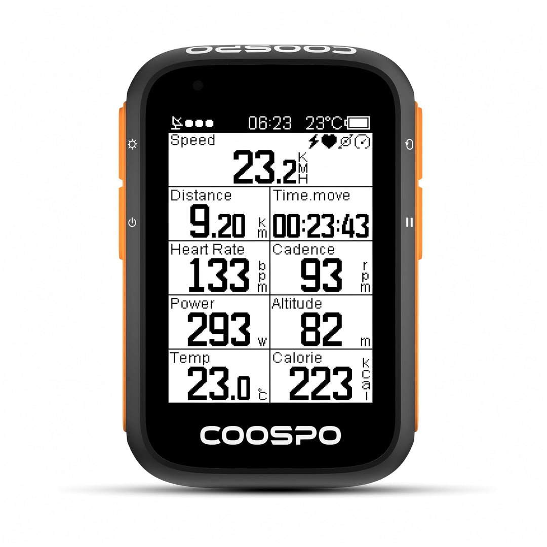 COOSPO BC200 Ciclocomputer GPS Bluetooth 5.0 ANT+, Computer Bicicletta Senza Fili Wireless Con LCD s