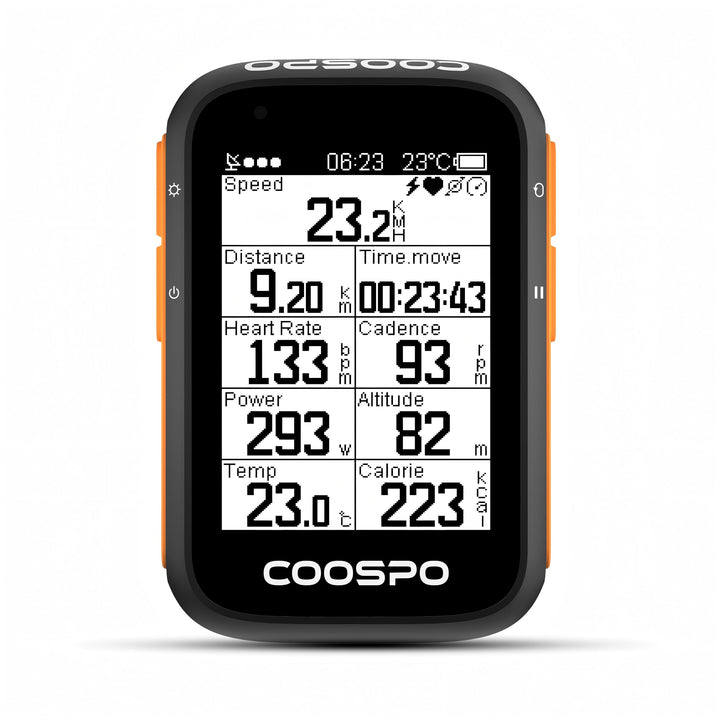 COOSPO BC200 Ciclocomputer GPS Bluetooth 5.0 ANT+, Computer Bicicletta Senza Fili Wireless Con LCD s