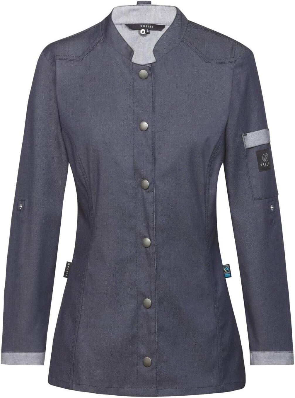 Greiff Gastro Moda Cuisine Damen Kochjacke Bikerstyle Regular