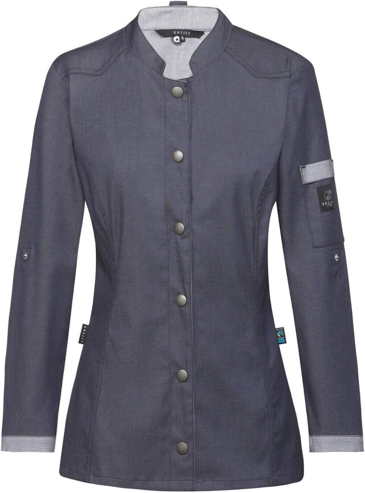 Greiff Gastro Moda Cuisine Damen Kochjacke Bikerstyle Regular