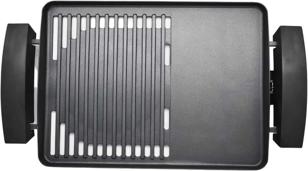 Steba VG200 BBQ Tischgrill mit Glasdeckel, 38 cm l x 58 cm w x 10,3 cm h
