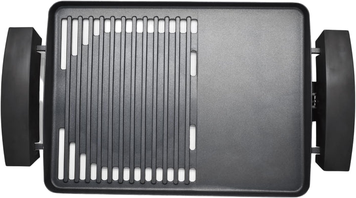 Steba VG200 BBQ Tischgrill mit Glasdeckel, 38 cm l x 58 cm w x 10,3 cm h