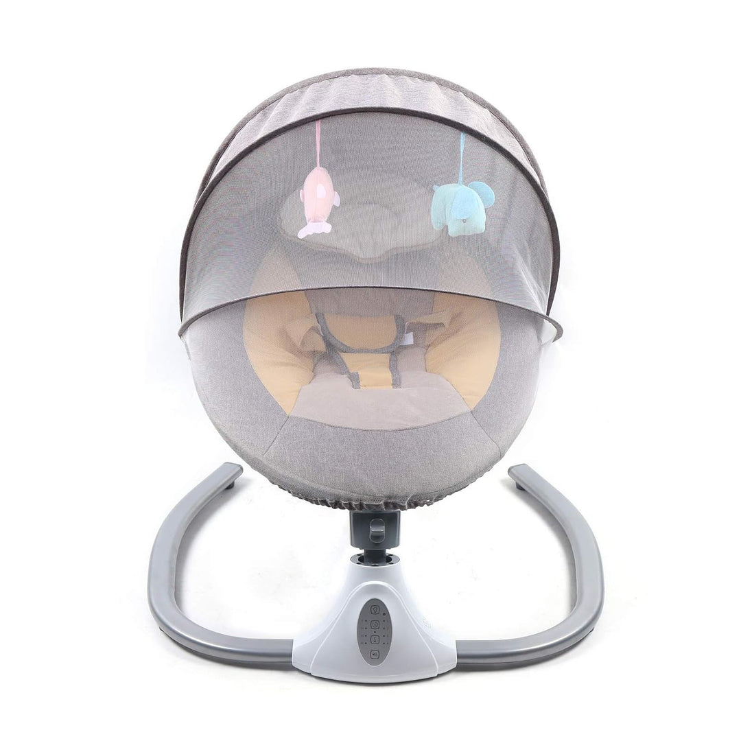 Elektrische Babywippe BabySchaukel Wiege für Kinder USB Bluetooth Musik mit Fernbedienung und Insekt