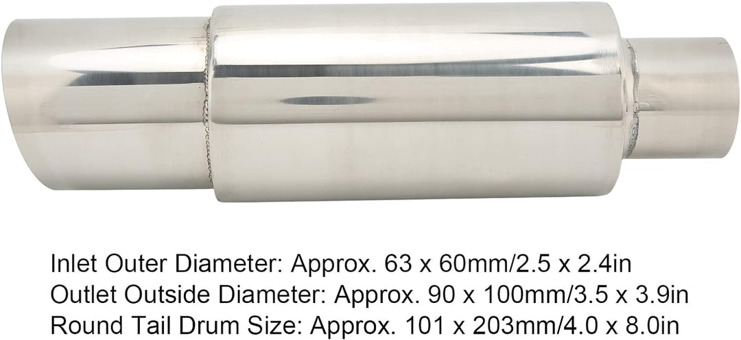 Pasamer Auspuff Endrohr, Auspuff Endrohr Edelstahl für Auto