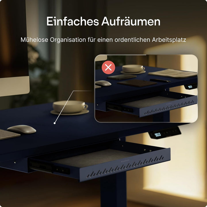 Desktronic Schreibtisch-Organizer, Untertisch-Aufbewahrungsbox, Schreibtisch für Büro Schule Homeoff