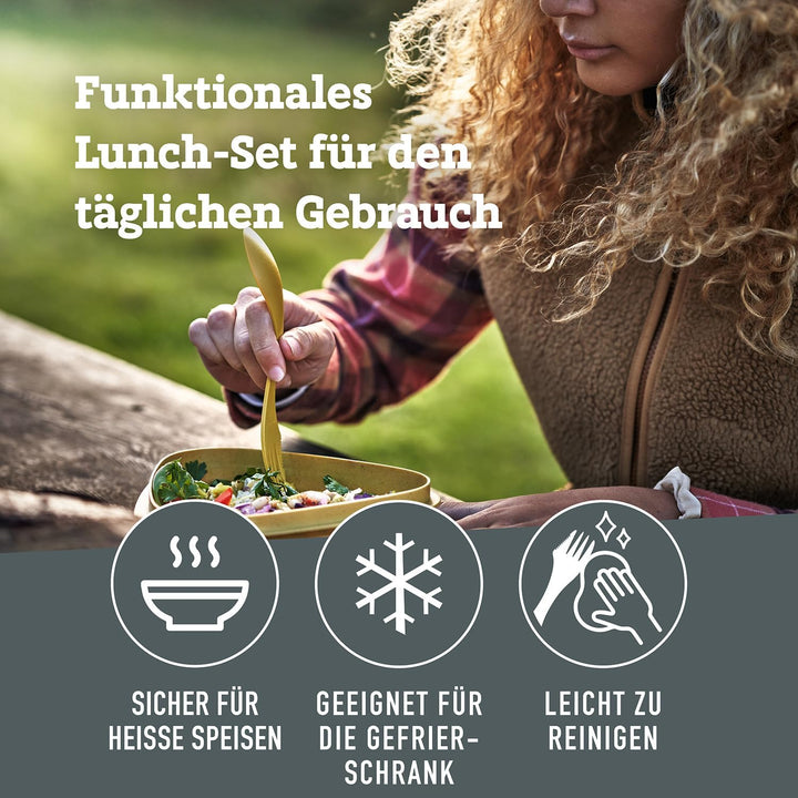 Light My Fire Camping Geschirr Set - 6 Teilig Salat to Go Box - Brotdose Erwachsene mit Camping Best