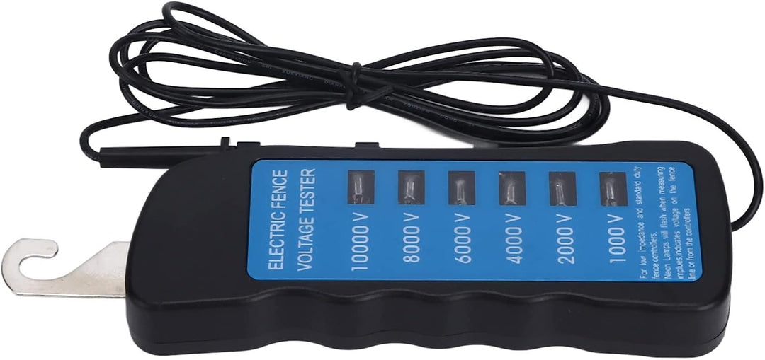 Ejoyous Weidezaun Zaunprüfer, 1000-10000V 6 Stufen Elektrozaun Tester, Tragbarer Spannungsprüfer Str