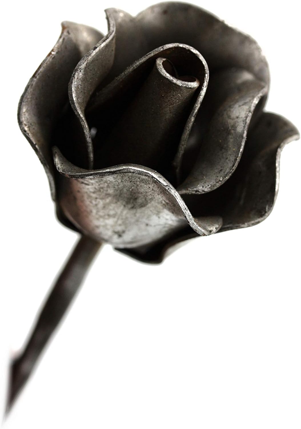 Rose Schmiedeeisen, Zierblume aus Stahl, Eisen Deko für Wohnen & Garten, als Geschenk UVM. Recht, Re