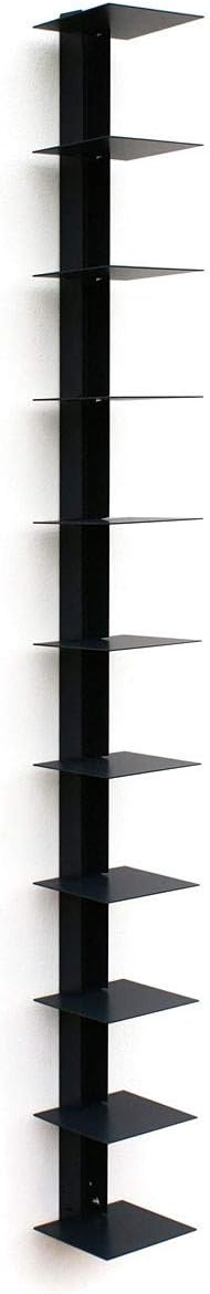 Haseform Bücherturm 170 cm (für 1,80 m Bücher) anthrazit Bücherregal Wandregal