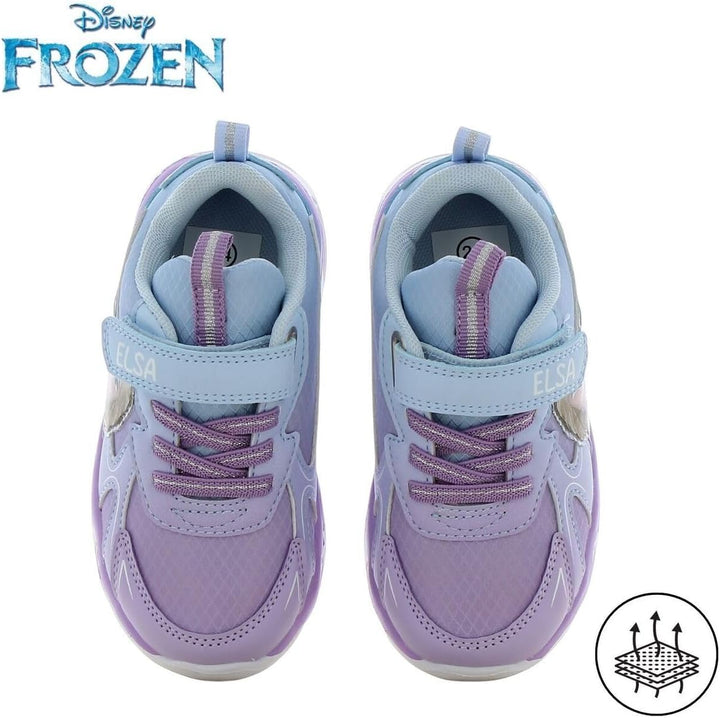 Leomil Frozen ELSA Schuhe Blinkschuhe Mädchen, Ideal for Schule und Freizeit 24 EU Lila Blau 685, 24