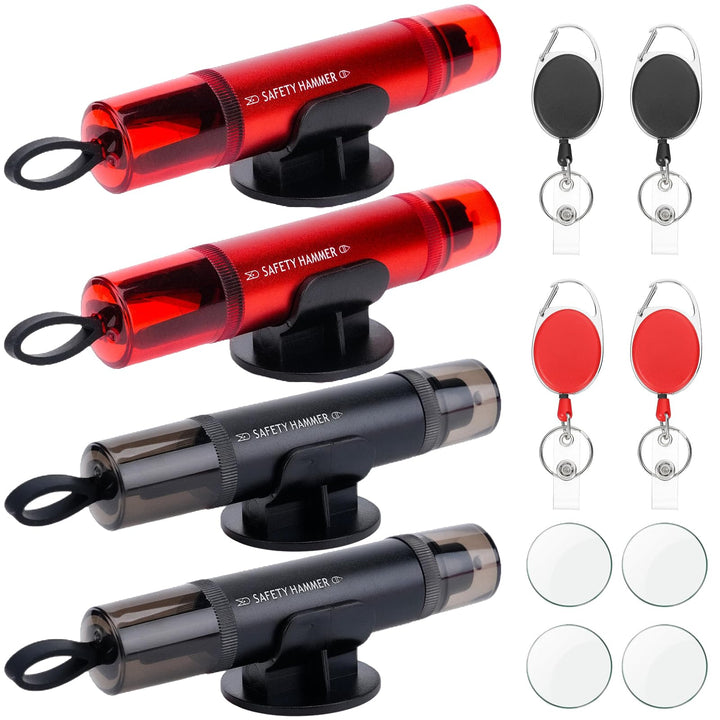 Verbessert Gurtschneider Notfallhammer Mini, 2 In 1 Safety Nothammer Auto mit Gurtschneider, Tragbar