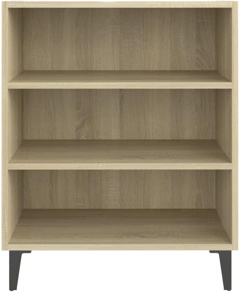 vidaXL Sideboard mit 3 Regalböden Bücherregal Standregal Beistellschrank Bücherschrank Regal Schrank