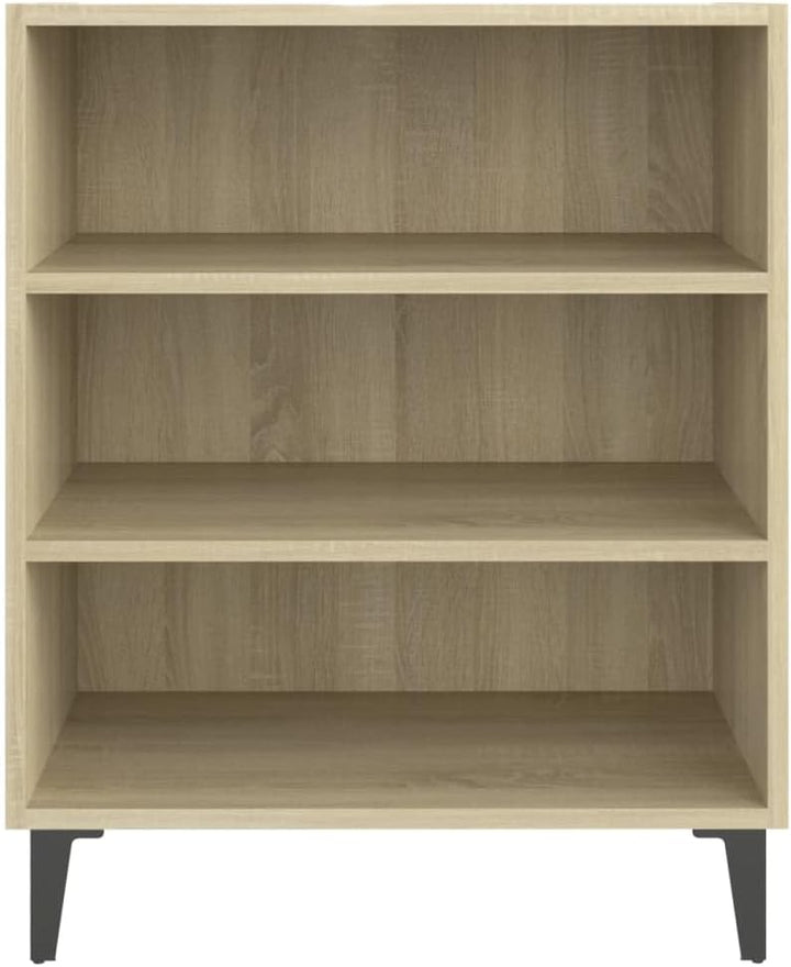 vidaXL Sideboard mit 3 Regalböden Bücherregal Standregal Beistellschrank Bücherschrank Regal Schrank