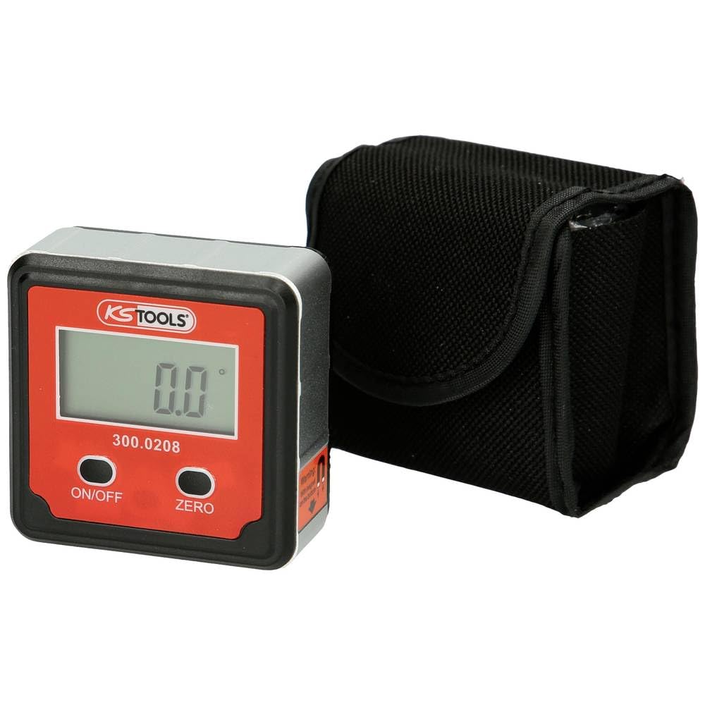 KS Tools 300.0208 Digitale Wasserwaage mit Winkelmesser