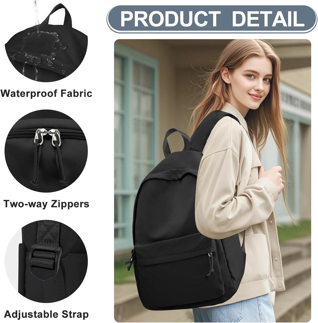 WEPLAN Schulrucksack Mädchen Jungen Causal Schultasche College Rucksack Schule Teenager Schulmädchen