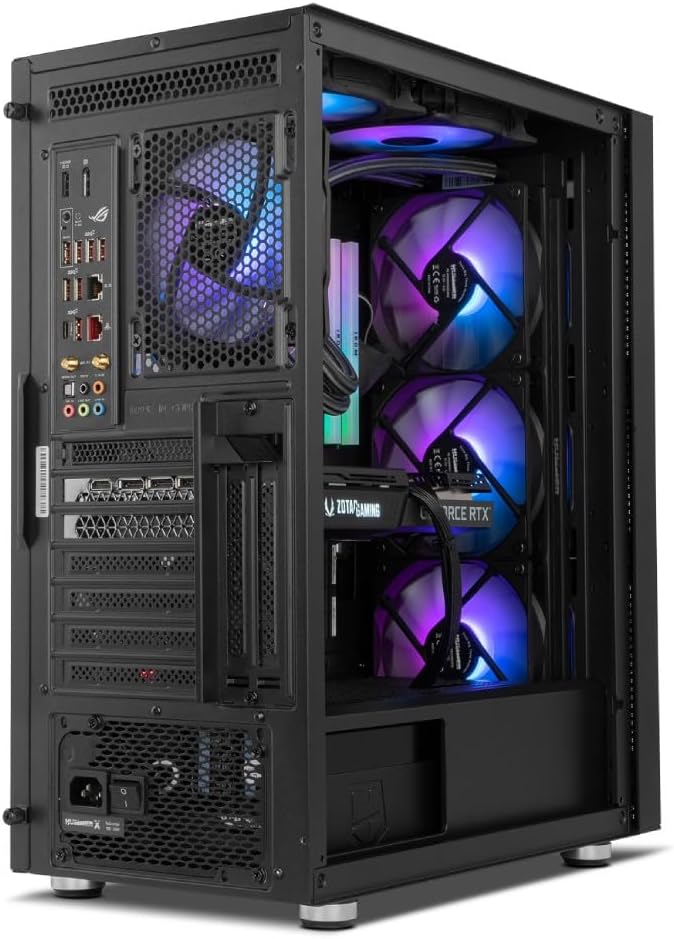 NOX Hummer Horus - NXHUMMERHORUS, Micro-ATX, ATX, Seitenwand und Frontseite aus gehärtetem Glas, 4 A