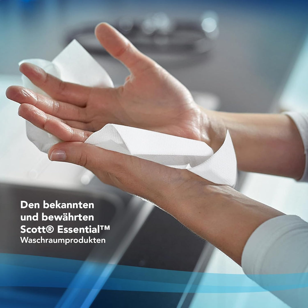 Scott Essential Slimroll Rollenhandtücher 6695 – Rollenpapiertücher – 6 x 190 m Papiertuchrollen, we