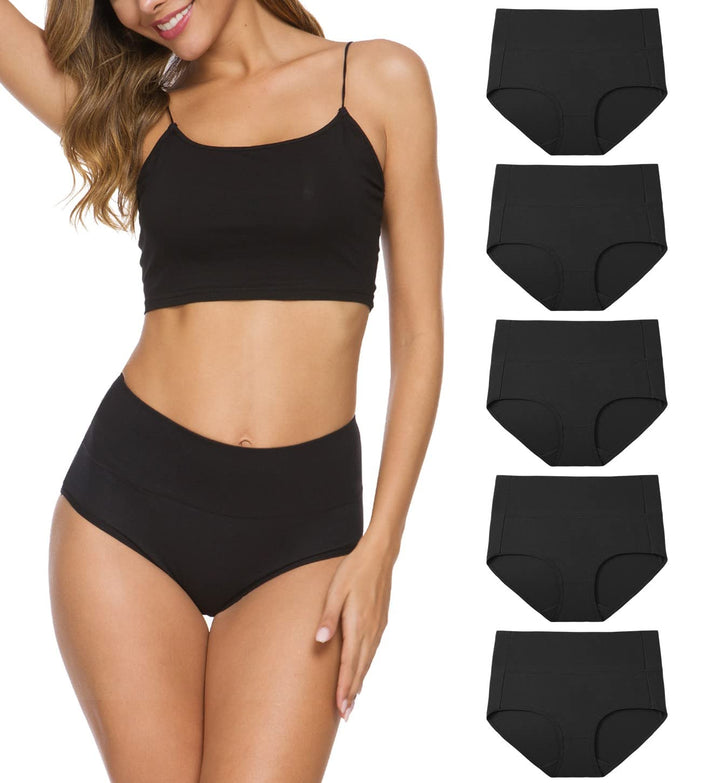 Wealurre Unterhosen Damen Baumwolle Unterwäsche Hohe Taille High Waist Slip Damen Weich Wochenbett U
